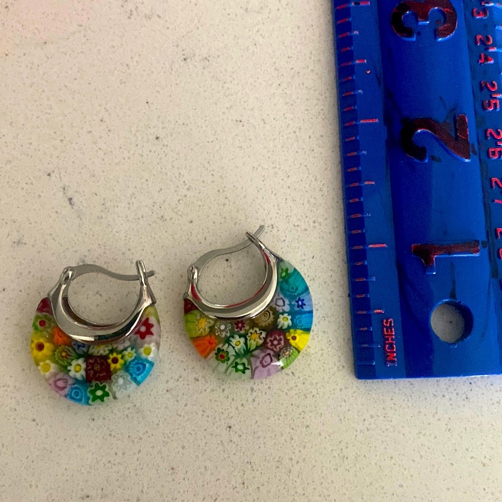 Beautiful glass earrings